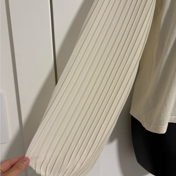 English Factory White Cream Long Sleeve Top Blouse‎ Size Small - Picture 5 of 7